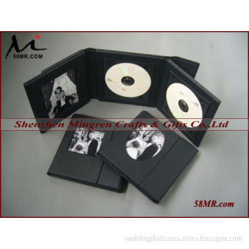Wedding Leather CD DVD Cover,Black PU CD Case